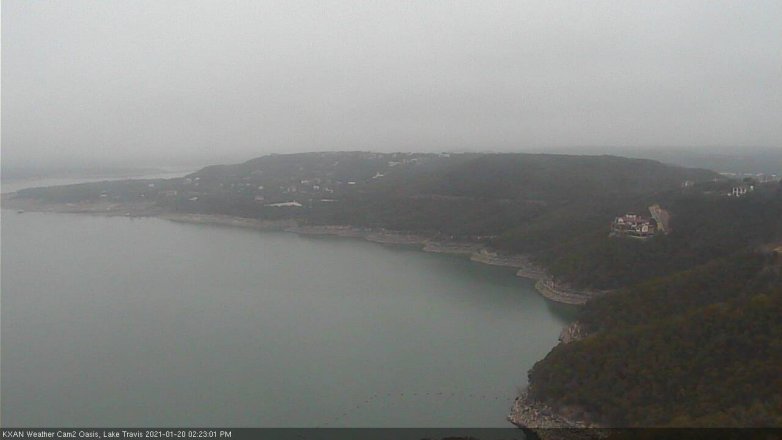 Lake Travis webcam, January 20, 2021 2:25 PM CT