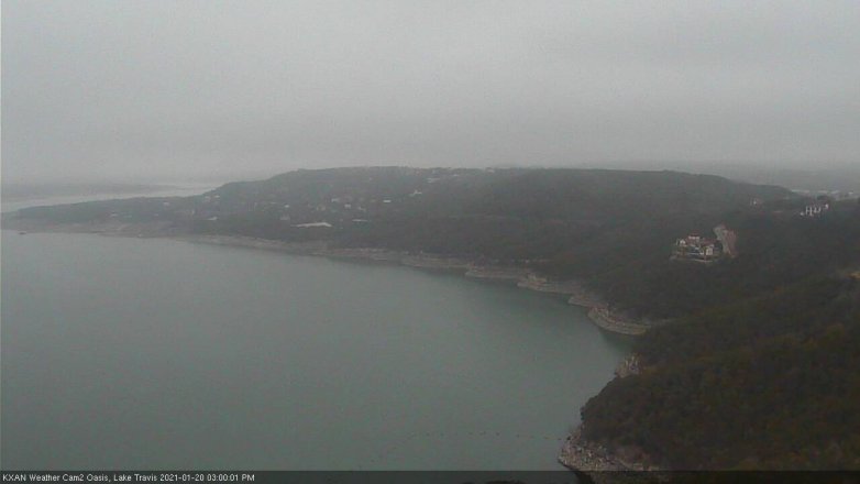 Lake Travis webcam, January 20, 2021 3:00 PM CT