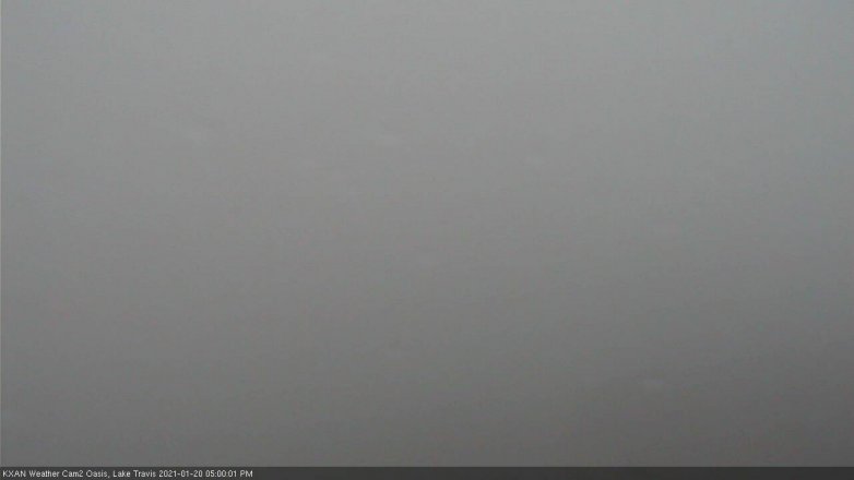 Lake Travis webcam, January 20, 2021 5:00 PM CT
