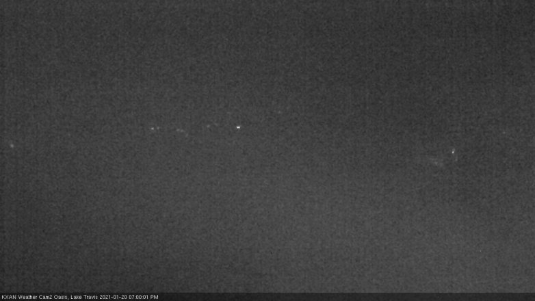 Lake Travis webcam, January 20, 2021 7:00 PM CT