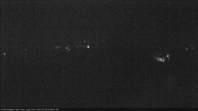Lake Travis webcam, January 20, 2021 7:45 PM CT