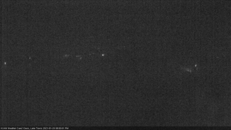Lake Travis webcam, January 20, 2021 8:00 PM CT