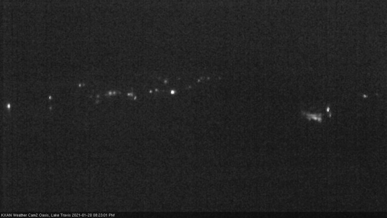 Lake Travis webcam, January 20, 2021 8:25 PM CT