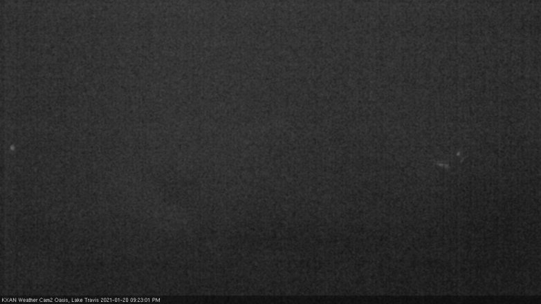 Lake Travis webcam, January 20, 2021 9:25 PM CT