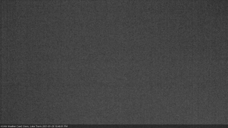 Lake Travis webcam, January 20, 2021 10:45 PM CT