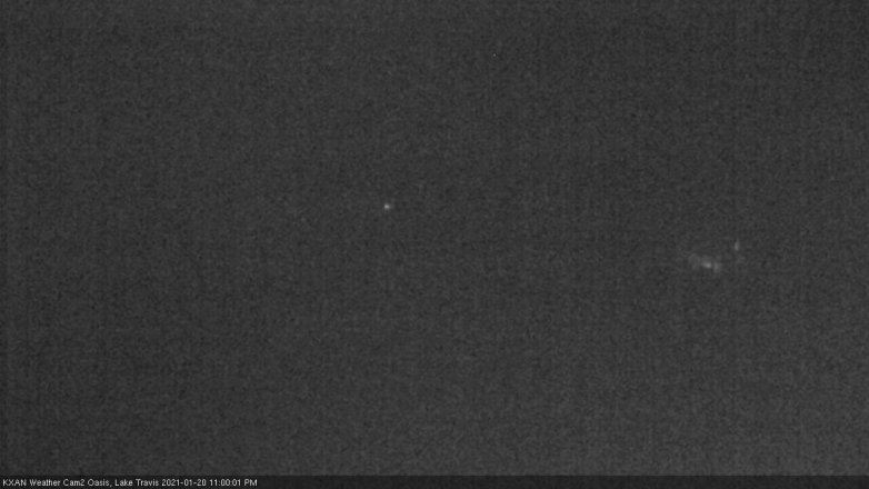 Lake Travis webcam, January 20, 2021 11:00 PM CT