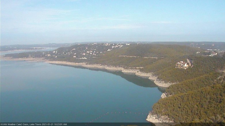 Lake Travis webcam, January 21, 2021 10:25 AM CT