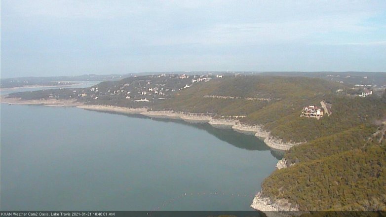 Lake Travis webcam, January 21, 2021 10:45 AM CT