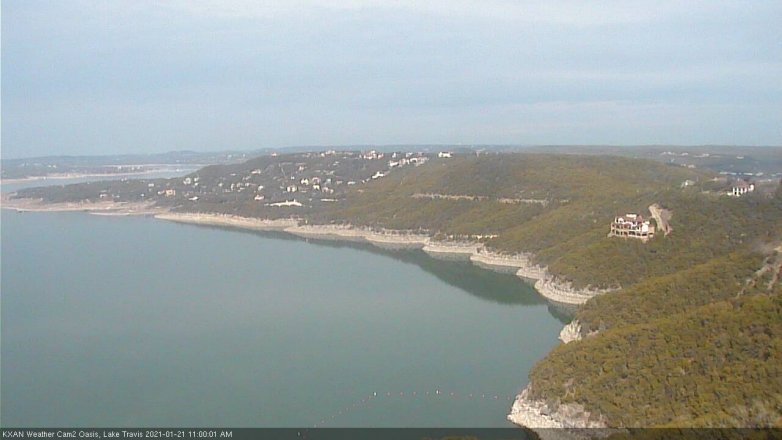 Lake Travis webcam, January 21, 2021 11:00 AM CT