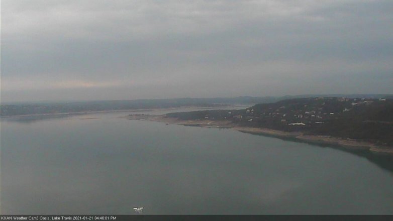 Lake Travis webcam, January 21, 2021 4:45 PM CT