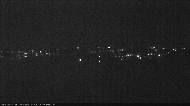 Lake Travis webcam, January 21, 2021 7:00 PM CT