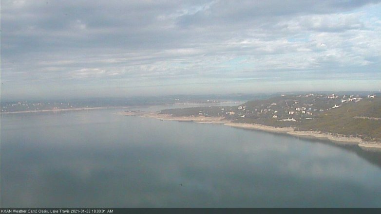 Lake Travis webcam, January 22, 2021 10:00 AM CT