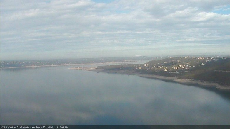 Lake Travis webcam, January 22, 2021 10:25 AM CT