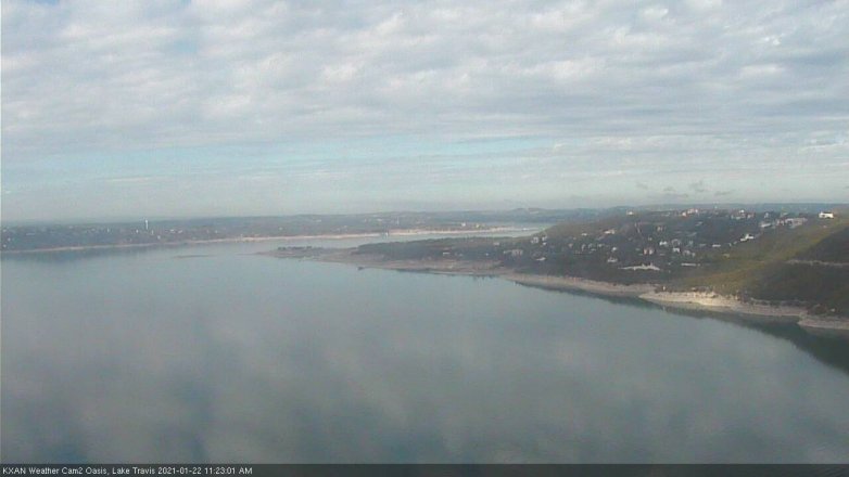 Lake Travis webcam, January 22, 2021 11:25 AM CT