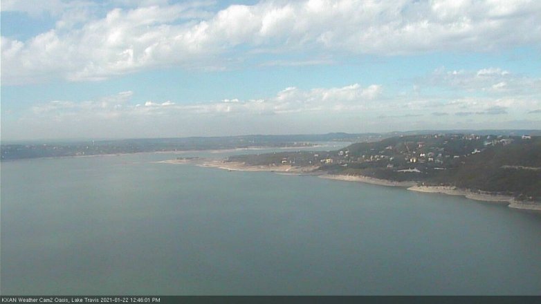 Lake Travis webcam, January 22, 2021 12:45 PM CT