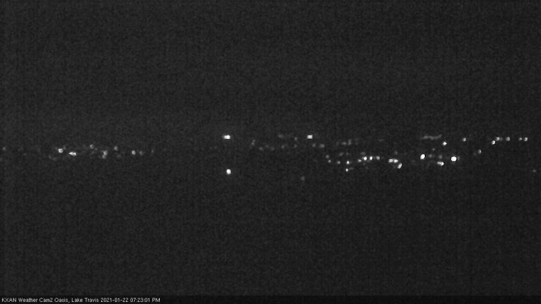 Lake Travis webcam, January 22, 2021 7:25 PM CT