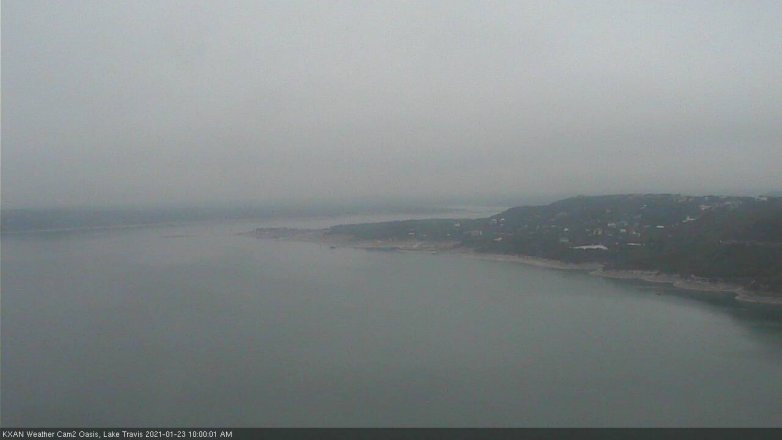 Lake Travis webcam, January 23, 2021 10:00 AM CT
