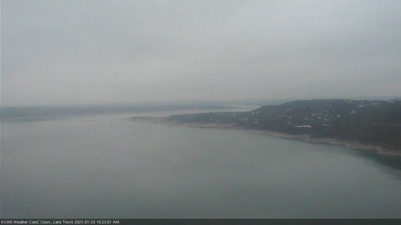 Lake Travis webcam, January 23, 2021 10:25 AM CT