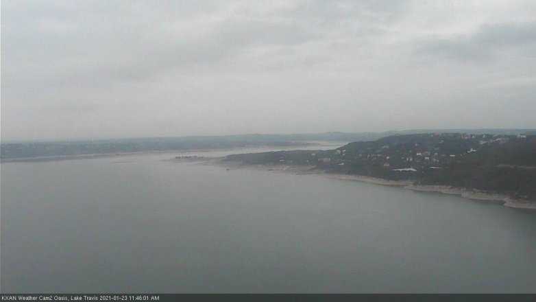Lake Travis webcam, January 23, 2021 11:45 AM CT