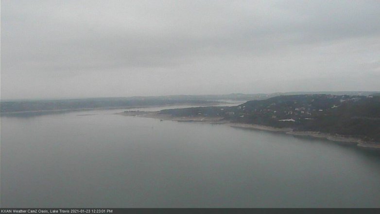 Lake Travis webcam, January 23, 2021 12:25 PM CT