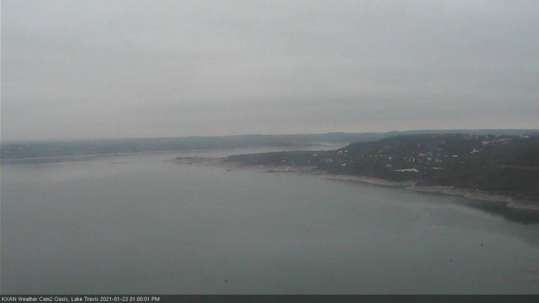 Lake Travis webcam, January 23, 2021 1:00 PM CT