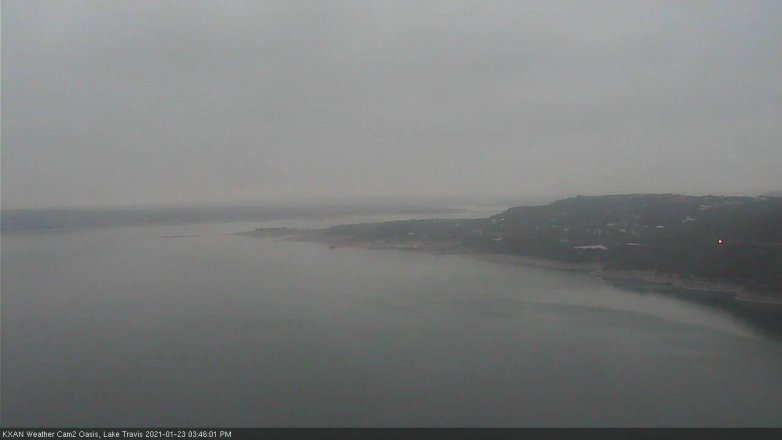 Lake Travis webcam, January 23, 2021 3:45 PM CT