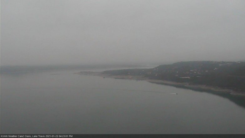 Lake Travis webcam, January 23, 2021 4:25 PM CT