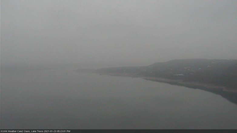 Lake Travis webcam, January 23, 2021 5:25 PM CT