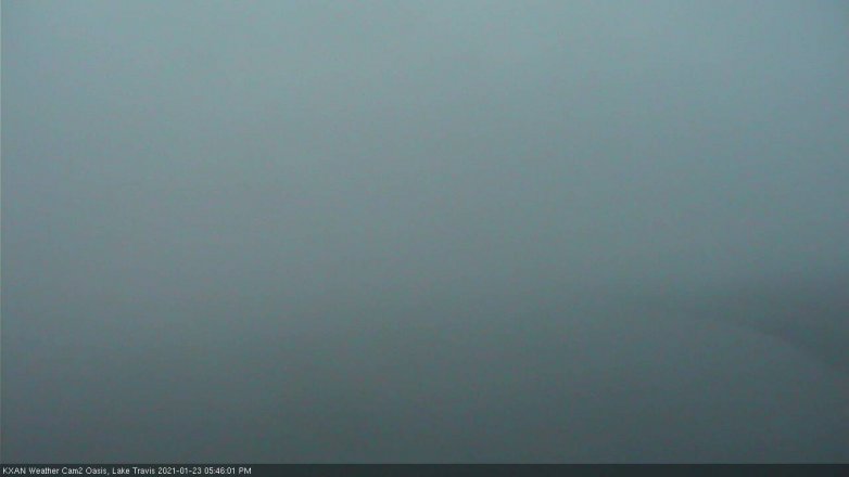 Lake Travis webcam, January 23, 2021 5:45 PM CT