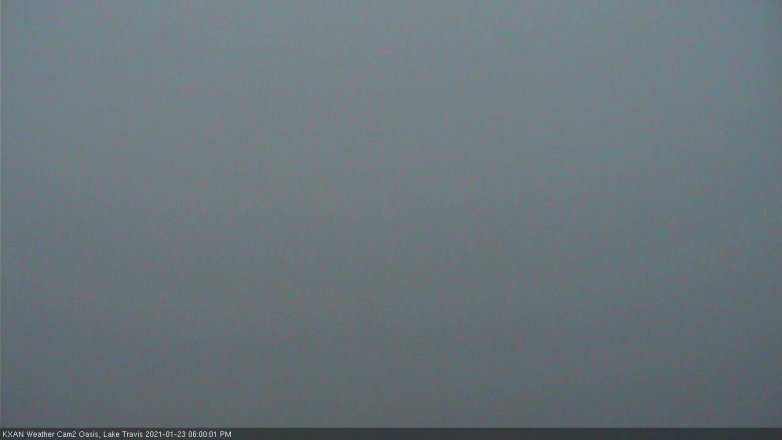 Lake Travis webcam, January 23, 2021 6:00 PM CT