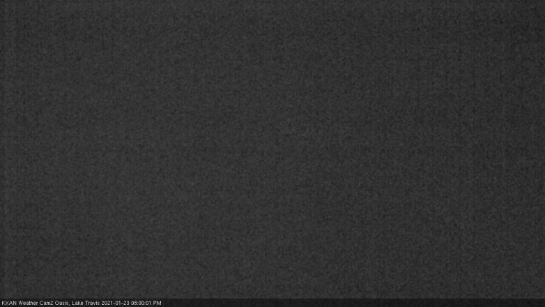 Lake Travis webcam, January 23, 2021 8:00 PM CT