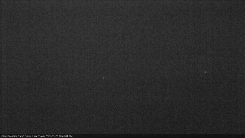 Lake Travis webcam, January 23, 2021 8:45 PM CT
