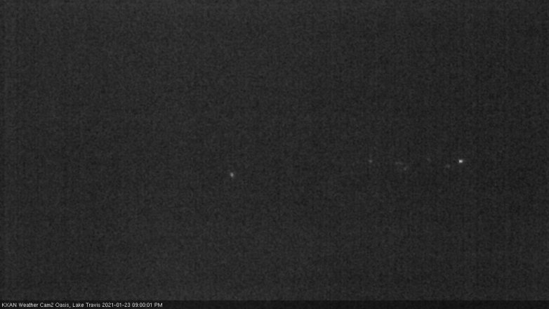 Lake Travis webcam, January 23, 2021 9:00 PM CT