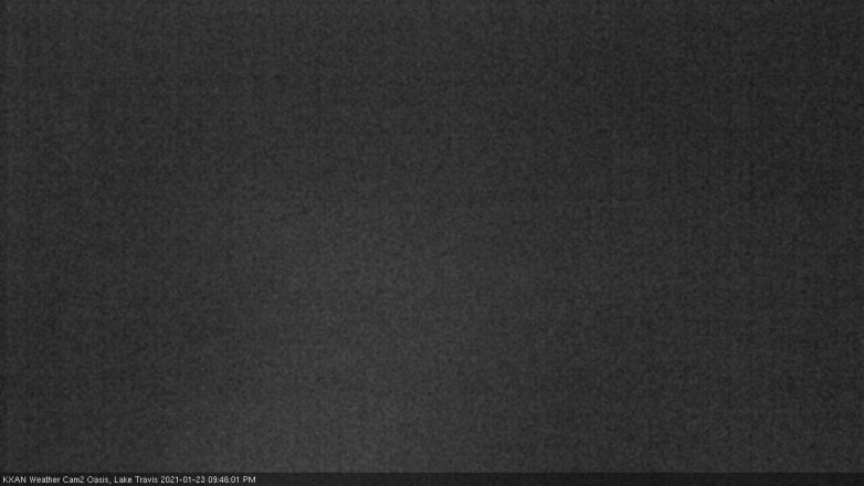 Lake Travis webcam, January 23, 2021 9:45 PM CT
