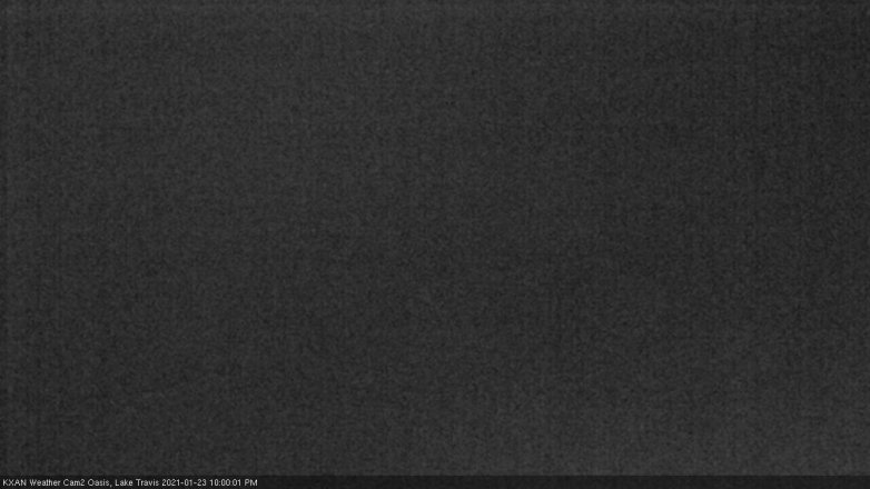 Lake Travis webcam, January 23, 2021 10:00 PM CT