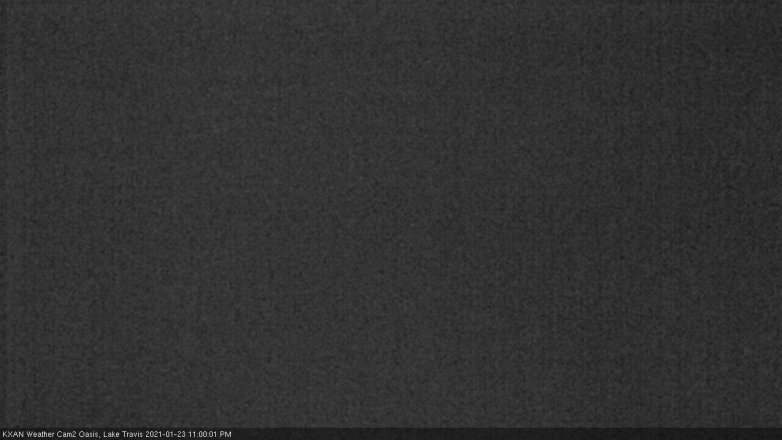 Lake Travis webcam, January 23, 2021 11:00 PM CT