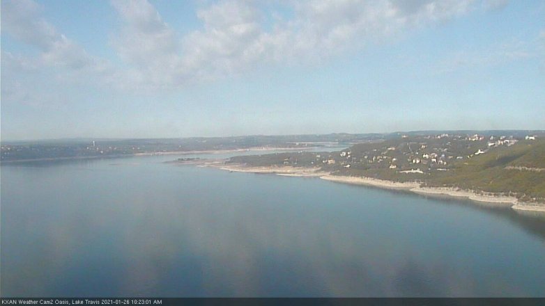 Lake Travis webcam, January 26, 2021 10:25 AM CT