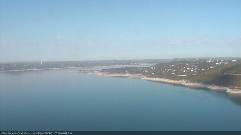 Lake Travis webcam, January 26, 2021 10:45 AM CT