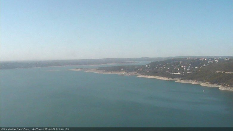 Lake Travis webcam, January 26, 2021 2:25 PM CT