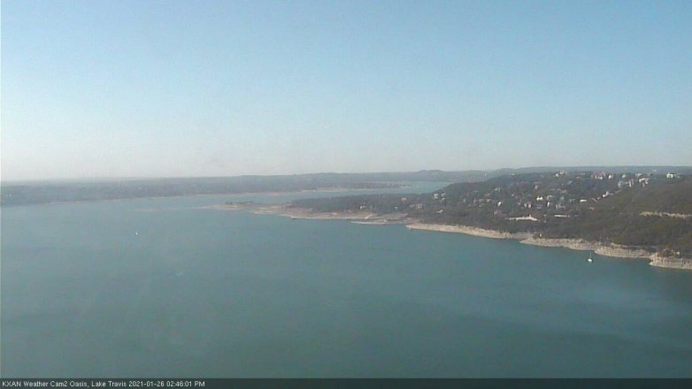 Lake Travis webcam, January 26, 2021 2:45 PM CT