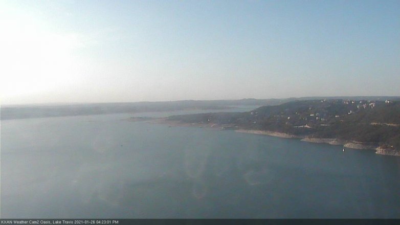 Lake Travis webcam, January 26, 2021 4:25 PM CT