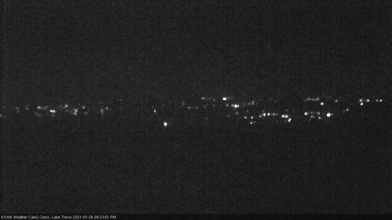 Lake Travis webcam, January 26, 2021 8:25 PM CT