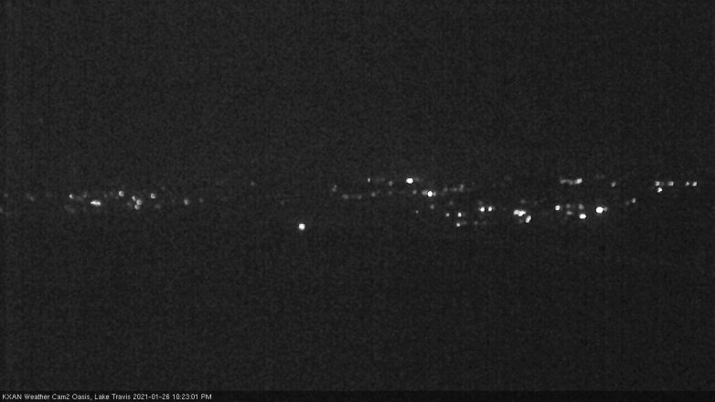 Lake Travis webcam, January 26, 2021 10:25 PM CT