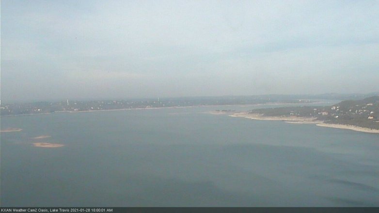 Lake Travis webcam, January 28, 2021 10:00 AM CT