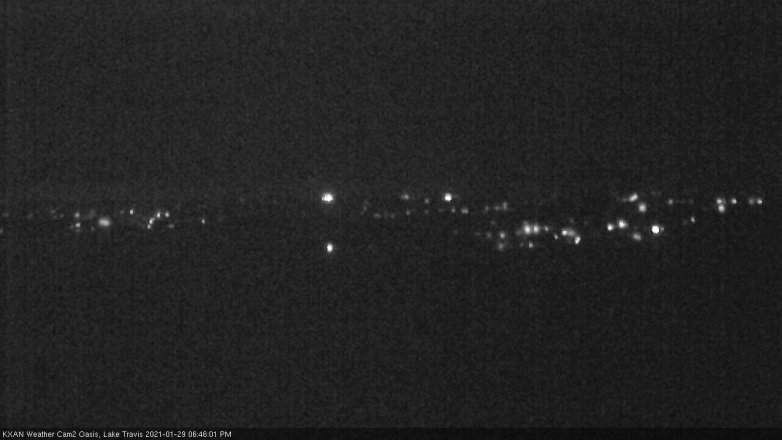 Lake Travis webcam, January 29, 2021 6:45 PM CT