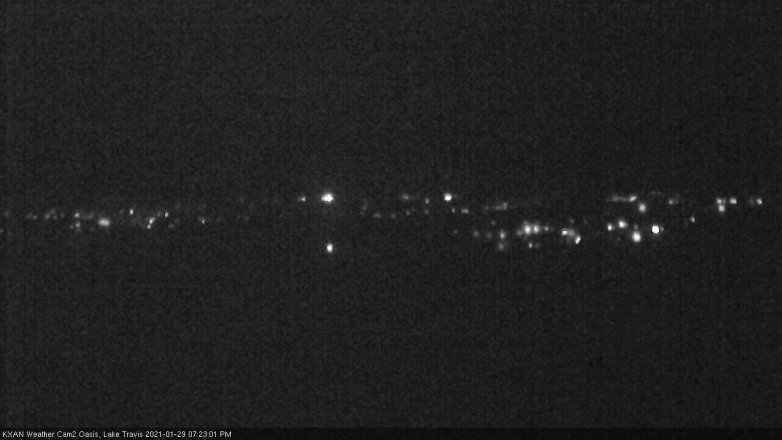 Lake Travis webcam, January 29, 2021 7:25 PM CT