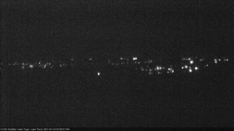 Lake Travis webcam, January 29, 2021 7:45 PM CT