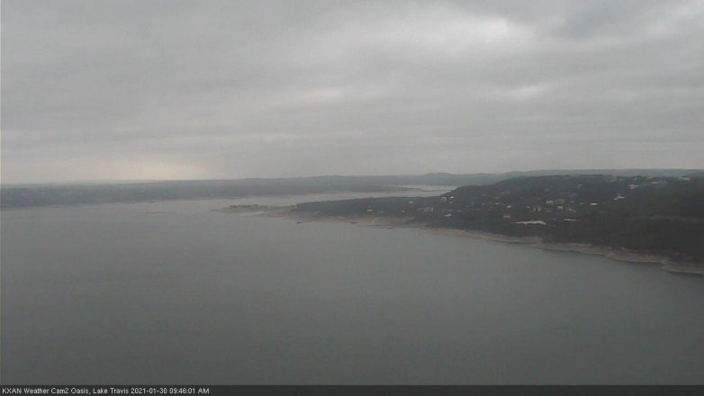 Lake Travis webcam, January 30, 2021 9:45 AM CT