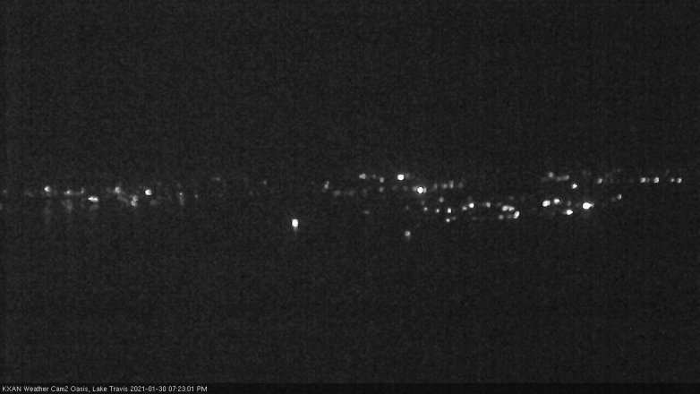 Lake Travis webcam, January 30, 2021 7:25 PM CT