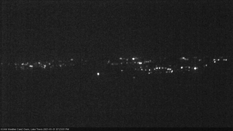 Lake Travis webcam, January 31, 2021 7:25 PM CT